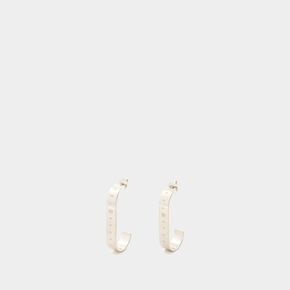 MM6 MAISON MARGIELA Sleek Silver Earrings for Women