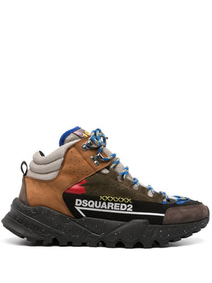 DSQUARED2 Multicoloured Canvas Hiking Boots for Men