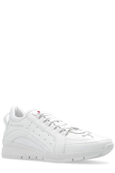 DSQUARED2 Legendary Calf Leather Sneakers for Men in SS24 White