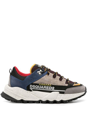 DSQUARED2 Luxe Colour Block Leather Sneakers for Men - FW23