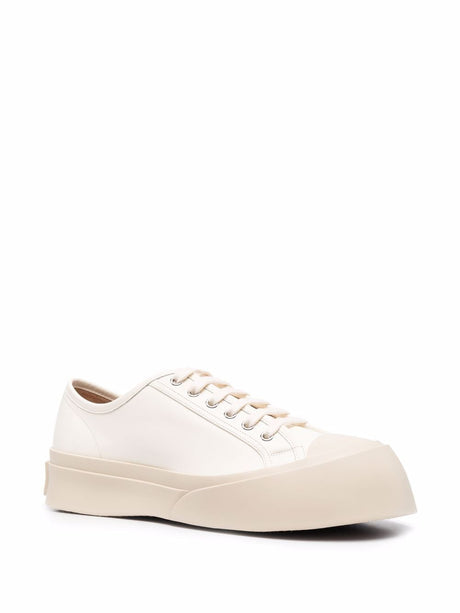 MARNI Stylish White Leather Sneakers for Men - FW24