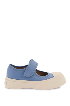 MARNI Chunky Leather Mary Jane Sneaker with Adjustable Strap