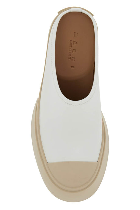 MARNI Chic Leather Flatform Clogs