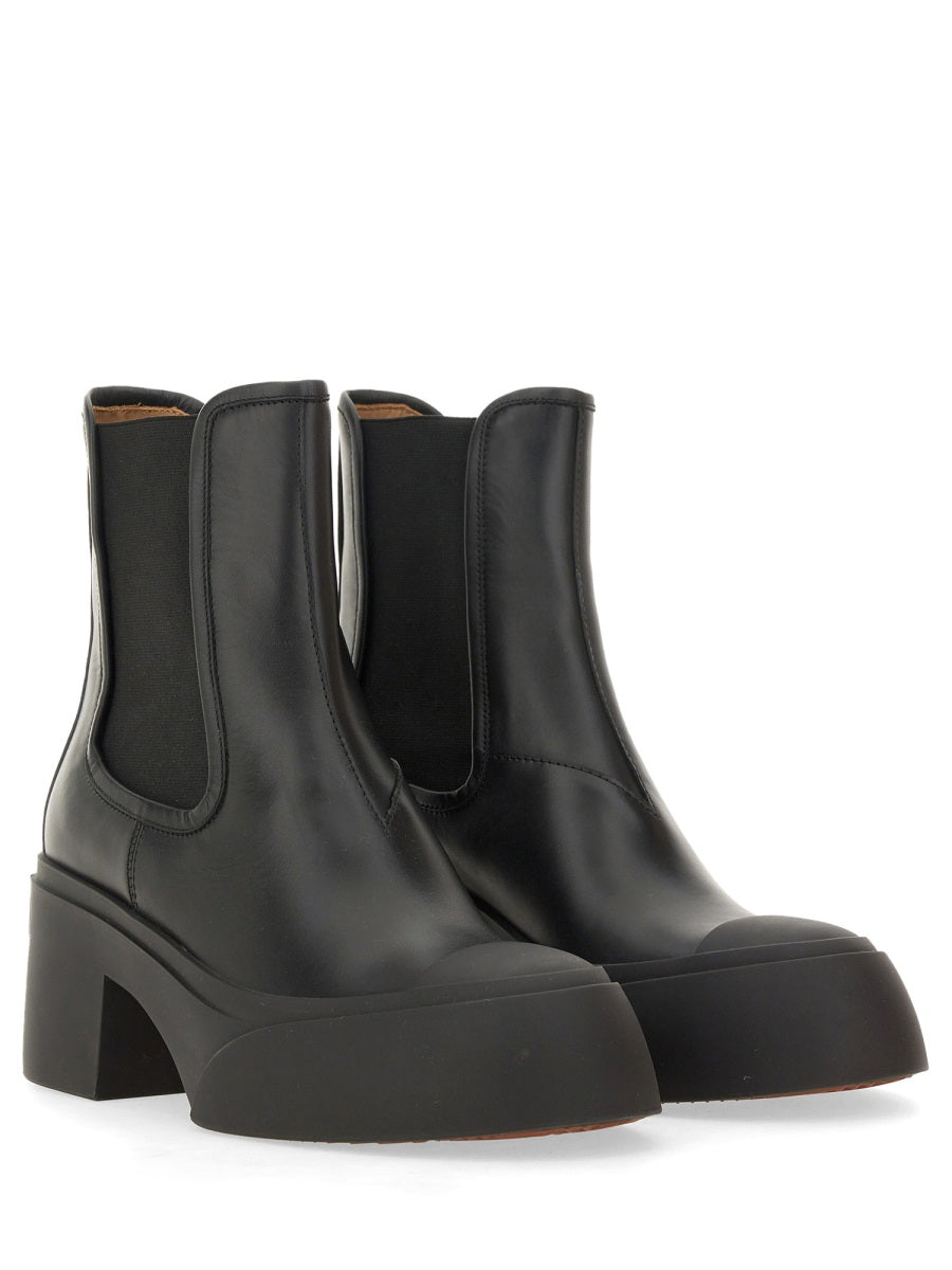 MARNI Elegant Leather Boot for Women