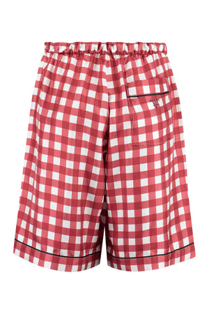 PRADA Stylish Printed Silk Shorts for Men