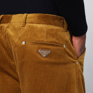 PRADA Men's Cotton Trousers for Fall 2024