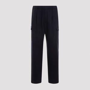 PRADA Luxury Blue Cashmere-Blend Trousers