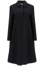 MARNI Minimalist Black Cotton Raincoat for Women