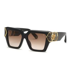 PHILIPP PLEIN Shiny Black Women's Gradient Sunglasses