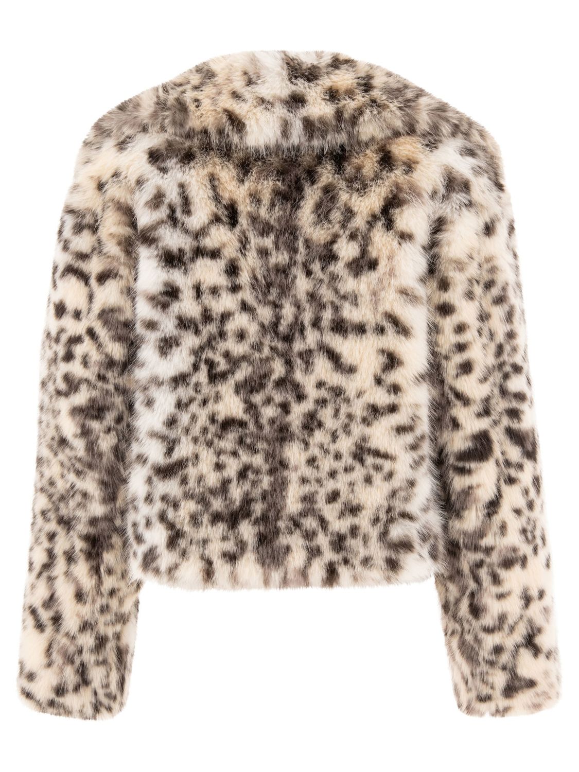 BB COUTURE Chic Beige Faux Fur Jacket