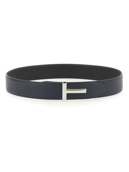 TOM FORD Reversible Leather T Buckle Belt for Men