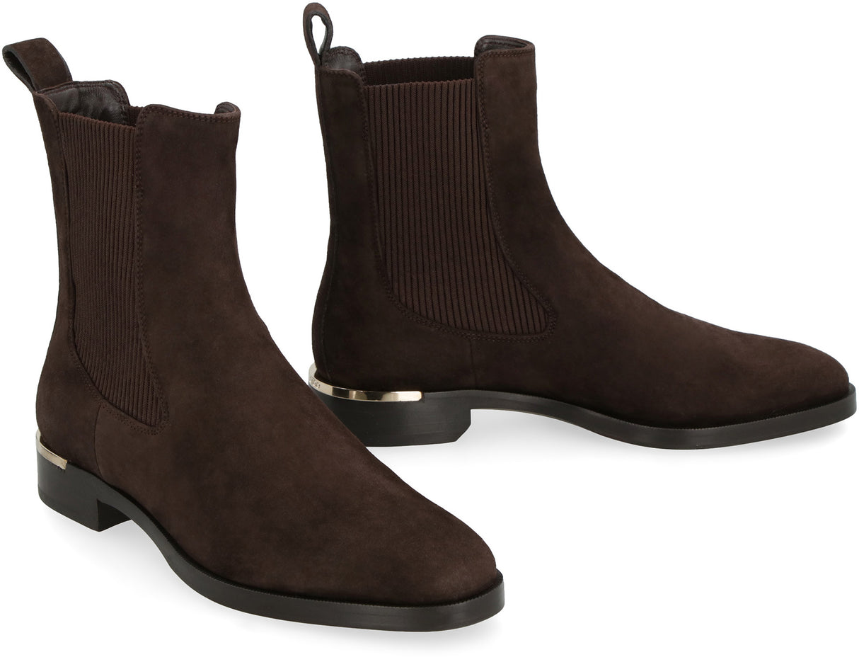 JIMMY CHOO Luxurious Suede Chelsea Boots for Women - FW23 Collection