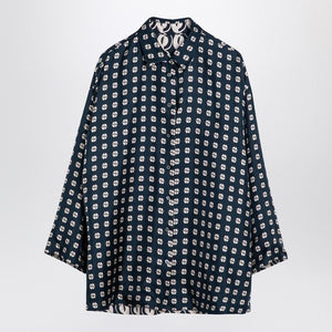 MAX MARA Reversible Geometric Silk Blouse