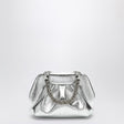 THEMOIRè Mini Metallic Ruffle Clutch