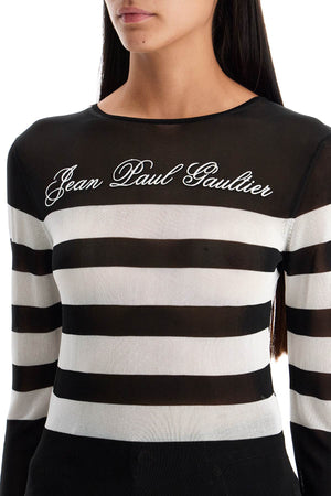 JEAN PAUL GAULTIER Lightweight Signature Striped Sailor Top - Size XS