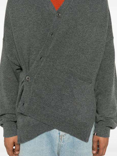 EXTREME CASHMERE Cashmere Blend Cardigan - Medium Grey