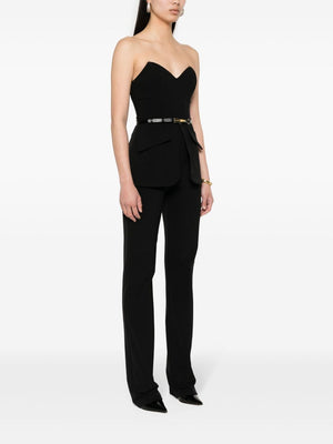 ELISABETTA FRANCHI Stylish and Chic Black Jumpsuit for Women - SS24 Collection
