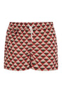 KITON Geometric Patterned Beach Boxers for Men