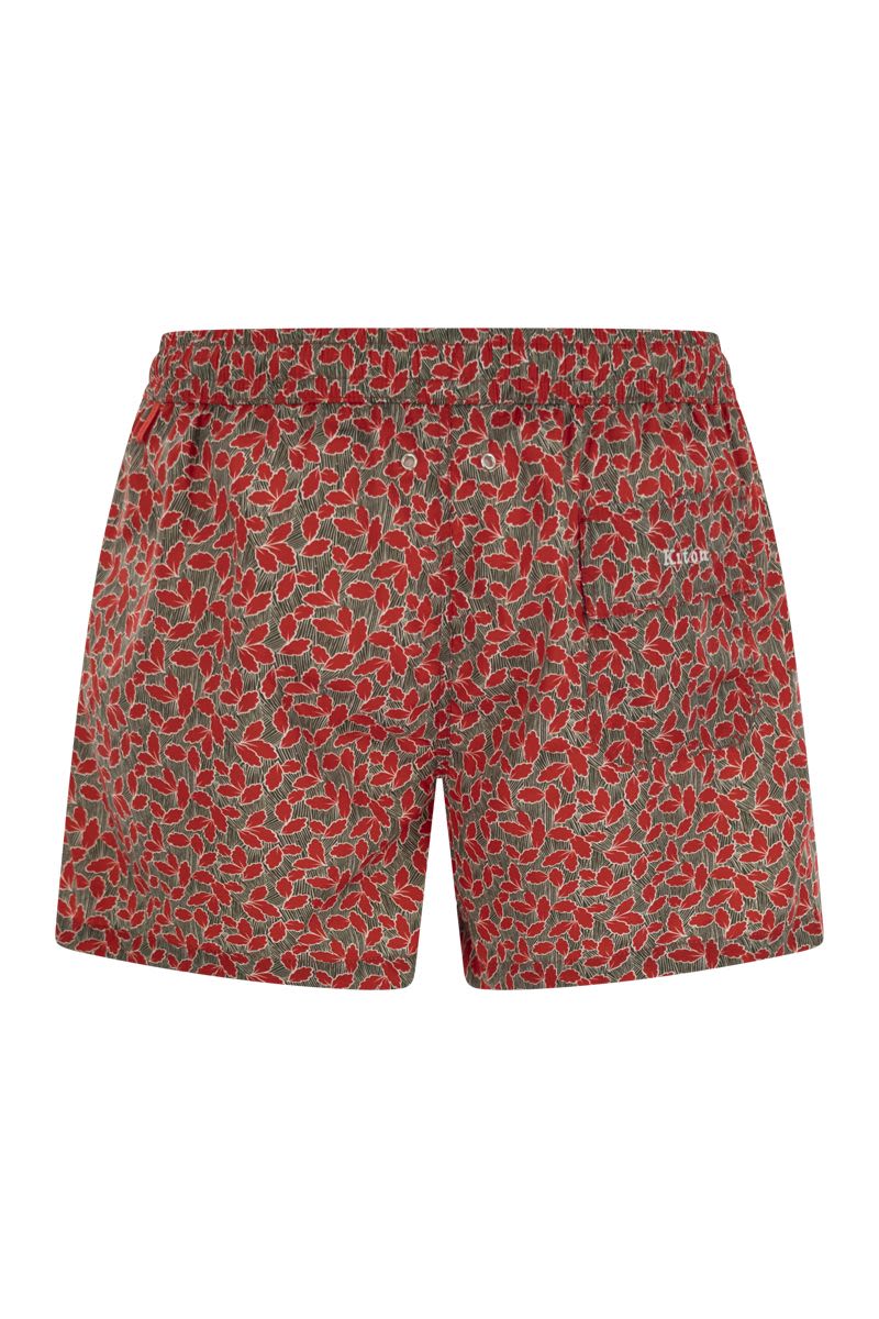 KITON Floral Patterned Beach Boxers