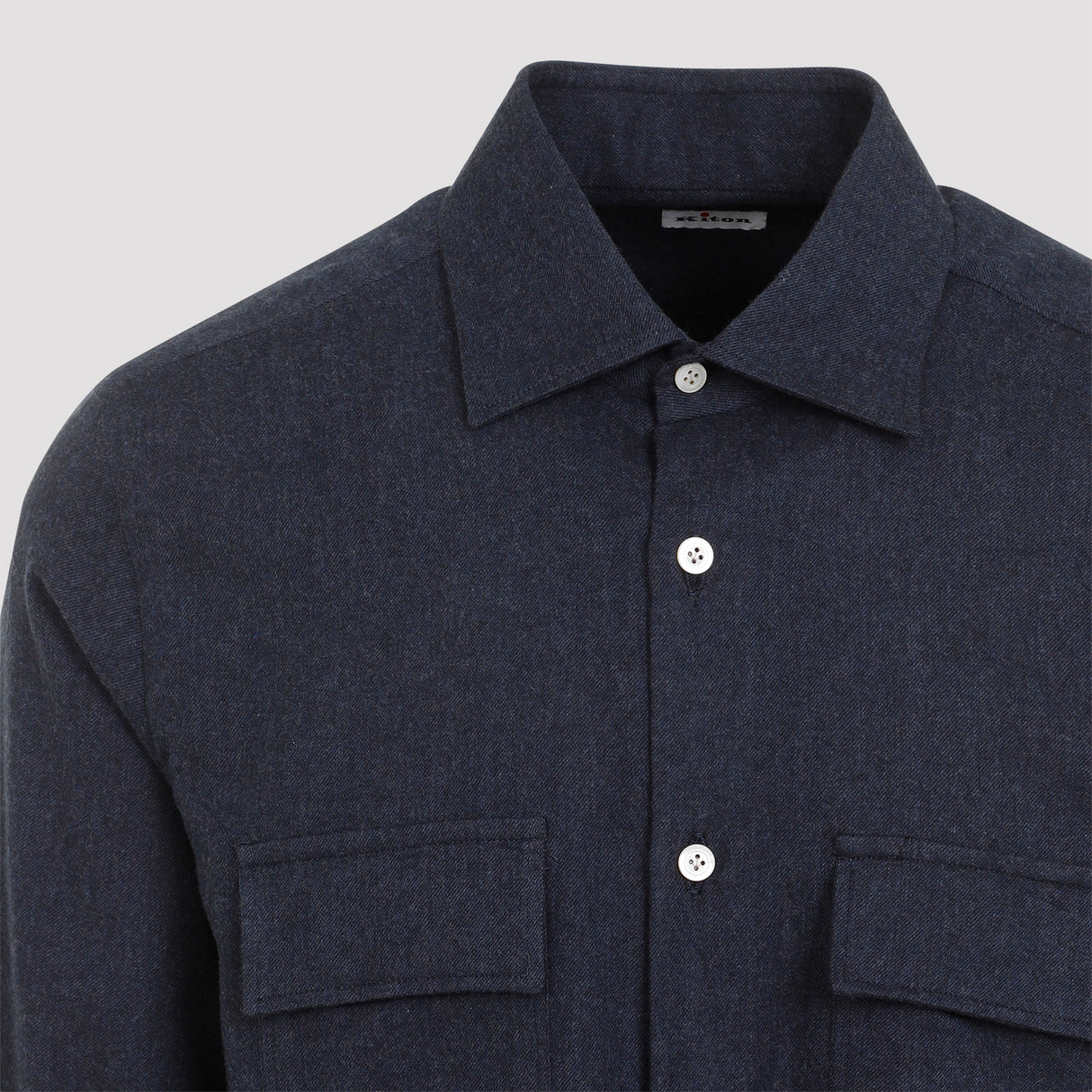 KITON Elegant Blue Cotton Shirt for Men