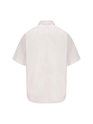 PRADA Men's Popeline Cotton Shirt - Petalo (SS24)
