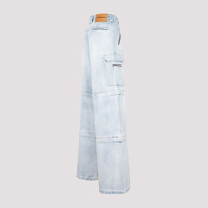 VETEMENTS Blue Baggy Jeans for Women, FW23 Collection