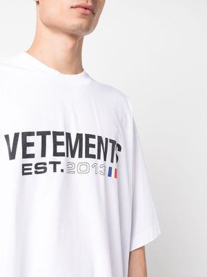 VETEMENTS Men's 23FW White T-Shirt