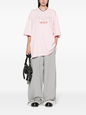 VETEMENTS Grey Women's Straight Pants for 24SS Season