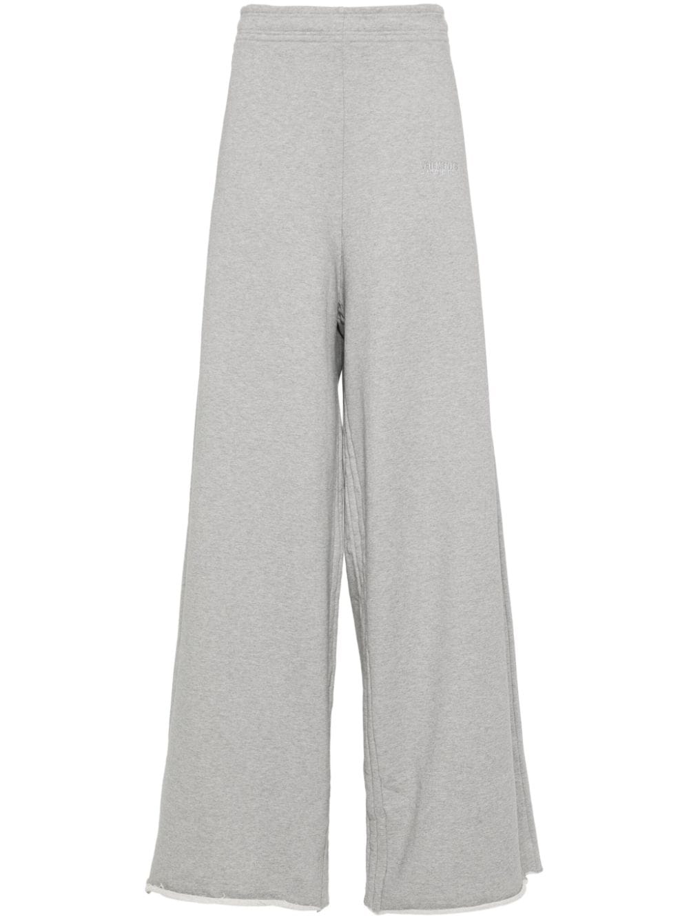 VETEMENTS Gray Cotton Blend Sweatpants for Women - SS24 Season