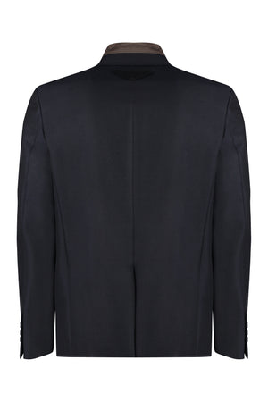 PRADA Luxurious Blue Single-Breasted Jacket for Men - FW23