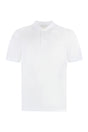 PRADA Classic Short Sleeve Cotton Pique Polo Shirt