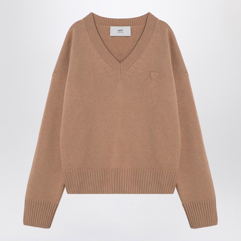 AMI PARIS Classic V-Neck Sweater for Women