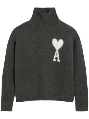 AMI PARIS Classic Off White ADC Sweater for Men