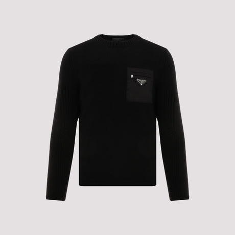 PRADA Classic Black Sweater for Men | 24FW Collection