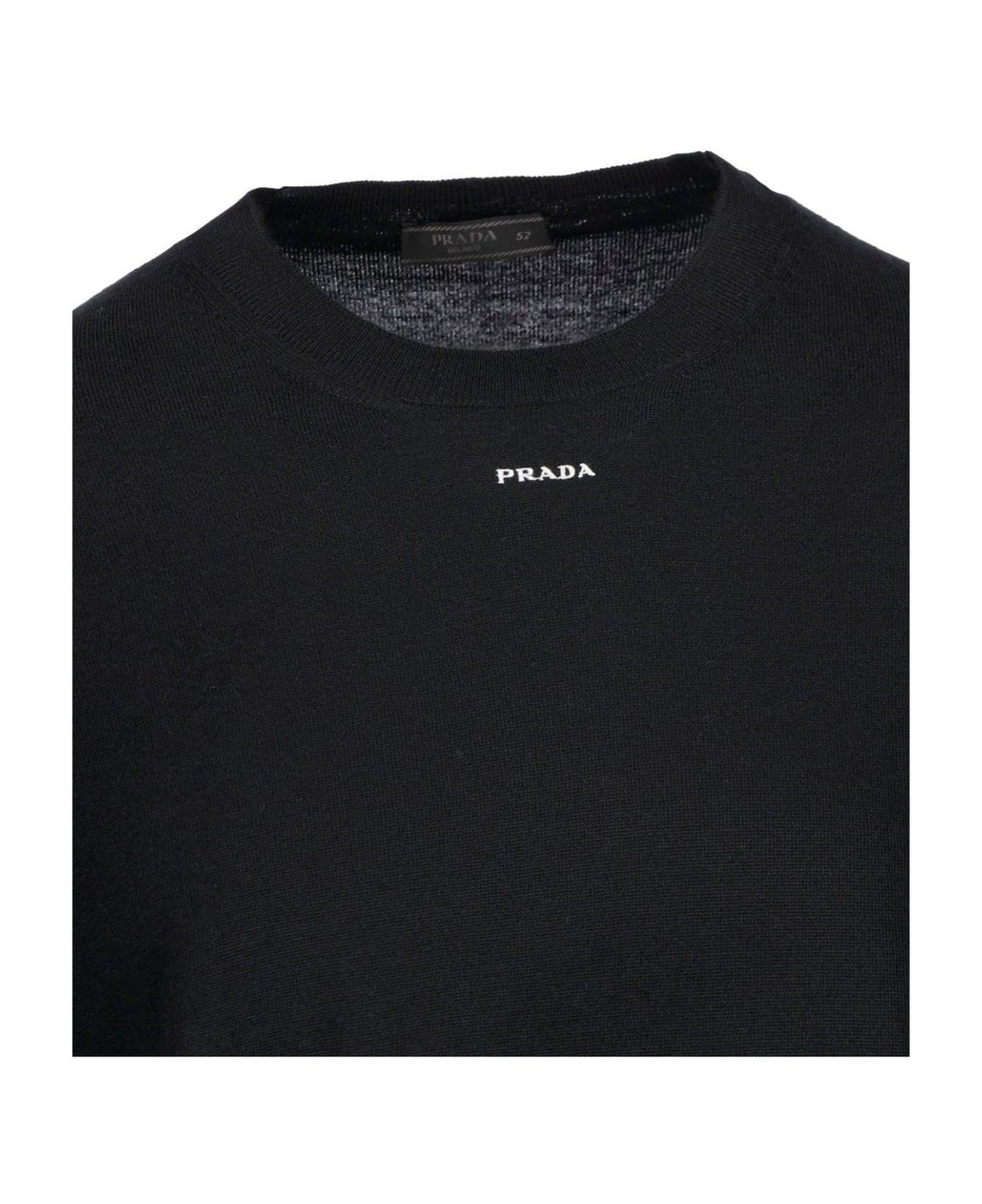 PRADA Luxurious Black Knitwear for Men from Italian Designer - SS24 Collection