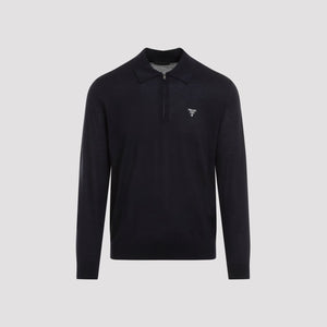 PRADA Luxurious 100% Wool Polo Sweater