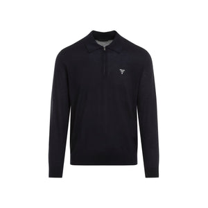 PRADA Luxurious 100% Wool Polo Sweater