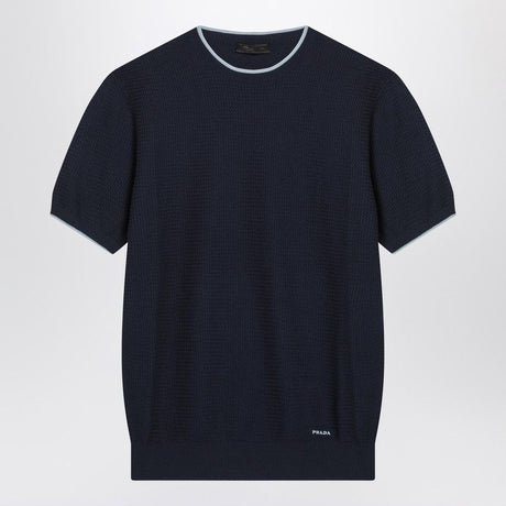 PRADA Silk Blend Crew Neck T-Shirt