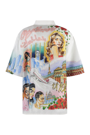 CASABLANCA Multicolor Printed Silk Shirt for Women - FW23 Collection