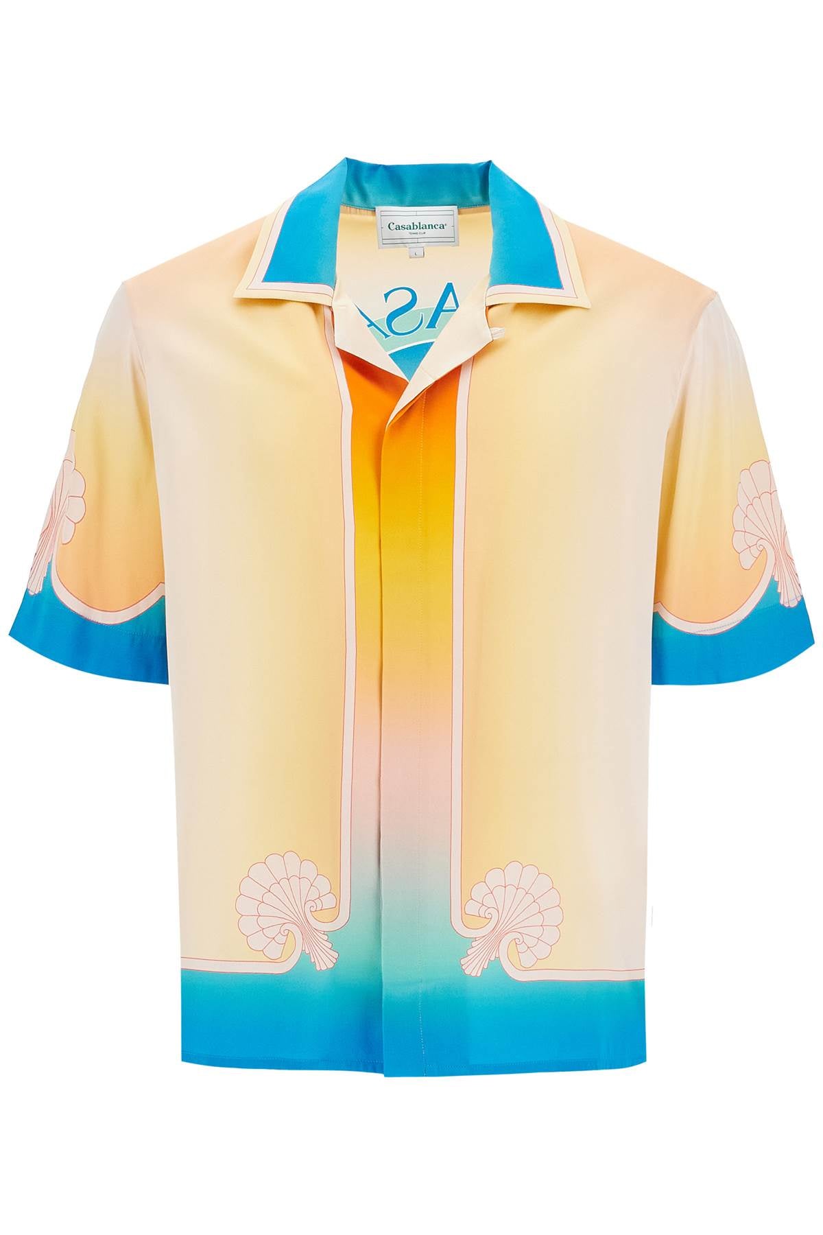 CASABLANCA Elevated Short-Sleeved Silk Shirt