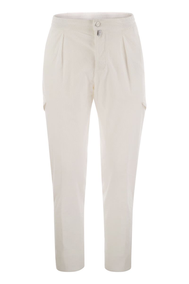 KITON Luxury Velvet Cargo Pants