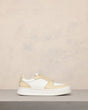 AMI PARIS Arcade Lace-Up Leather Sneakers in Whitesand