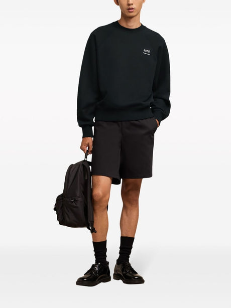 AMI PARIS Black Sweatshirt for Men - SS24 Collection