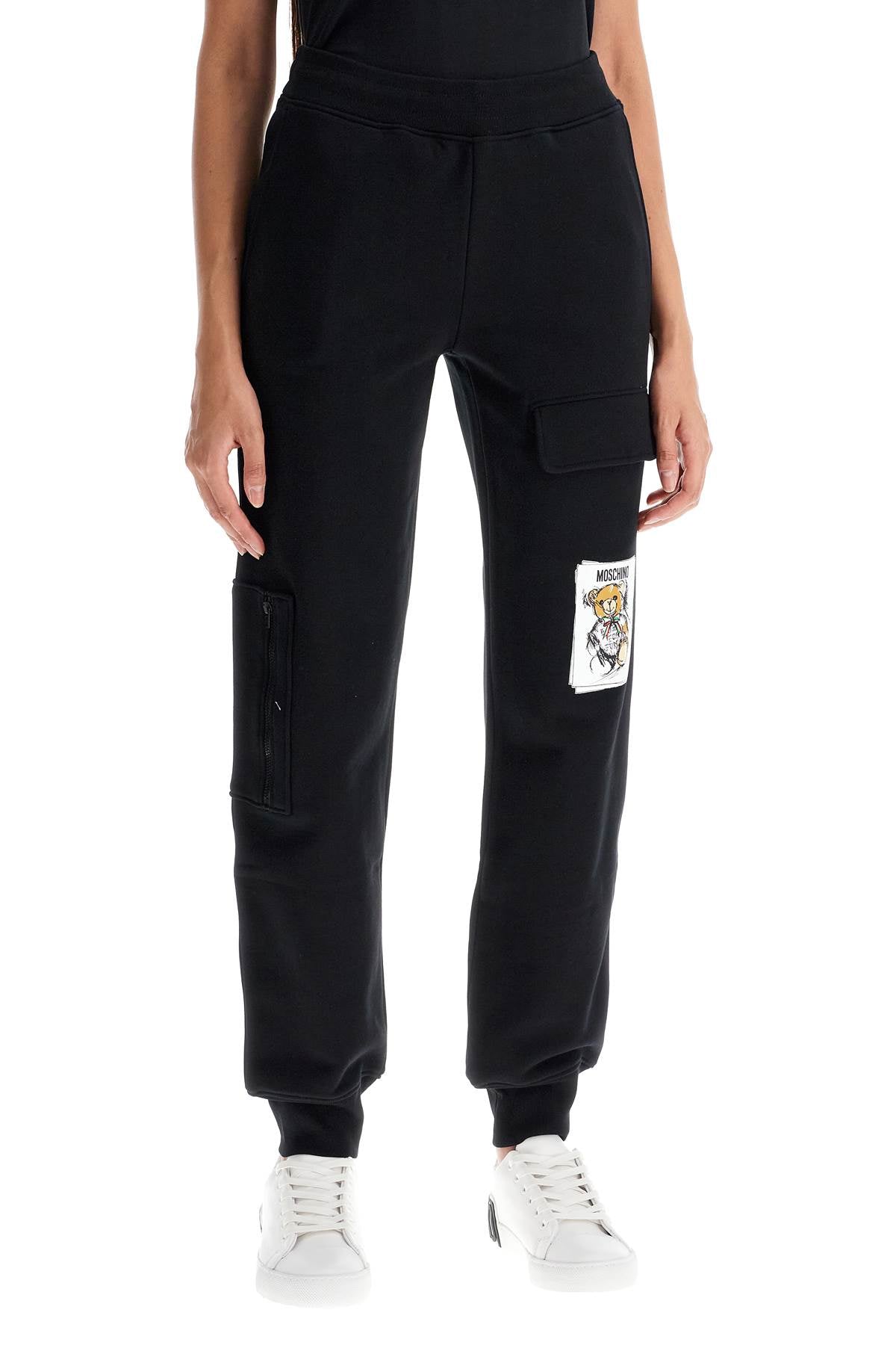 MOSCHINO COUTURE Chic Teddy Bear Print Joggers