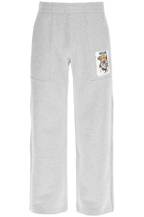 MOSCHINO COUTURE Teddy Bear Print Joggers - Regular Fit