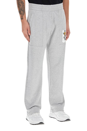 MOSCHINO COUTURE Teddy Bear Print Joggers - Regular Fit