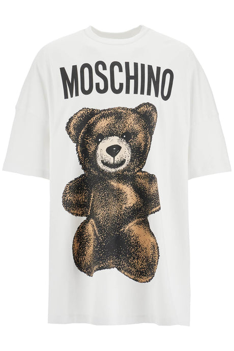 MOSCHINO COUTURE Ultra-Oversized Teddy Bear Print Maxi T-Shirt