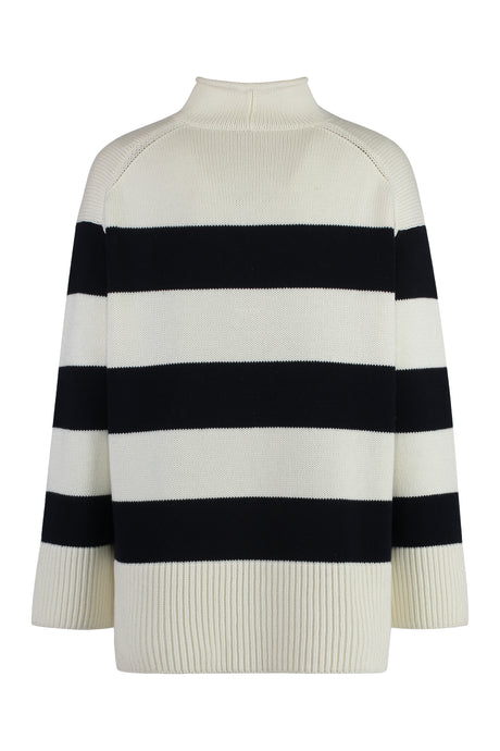 VINCE Striped Sweater with Cut Sides for Women