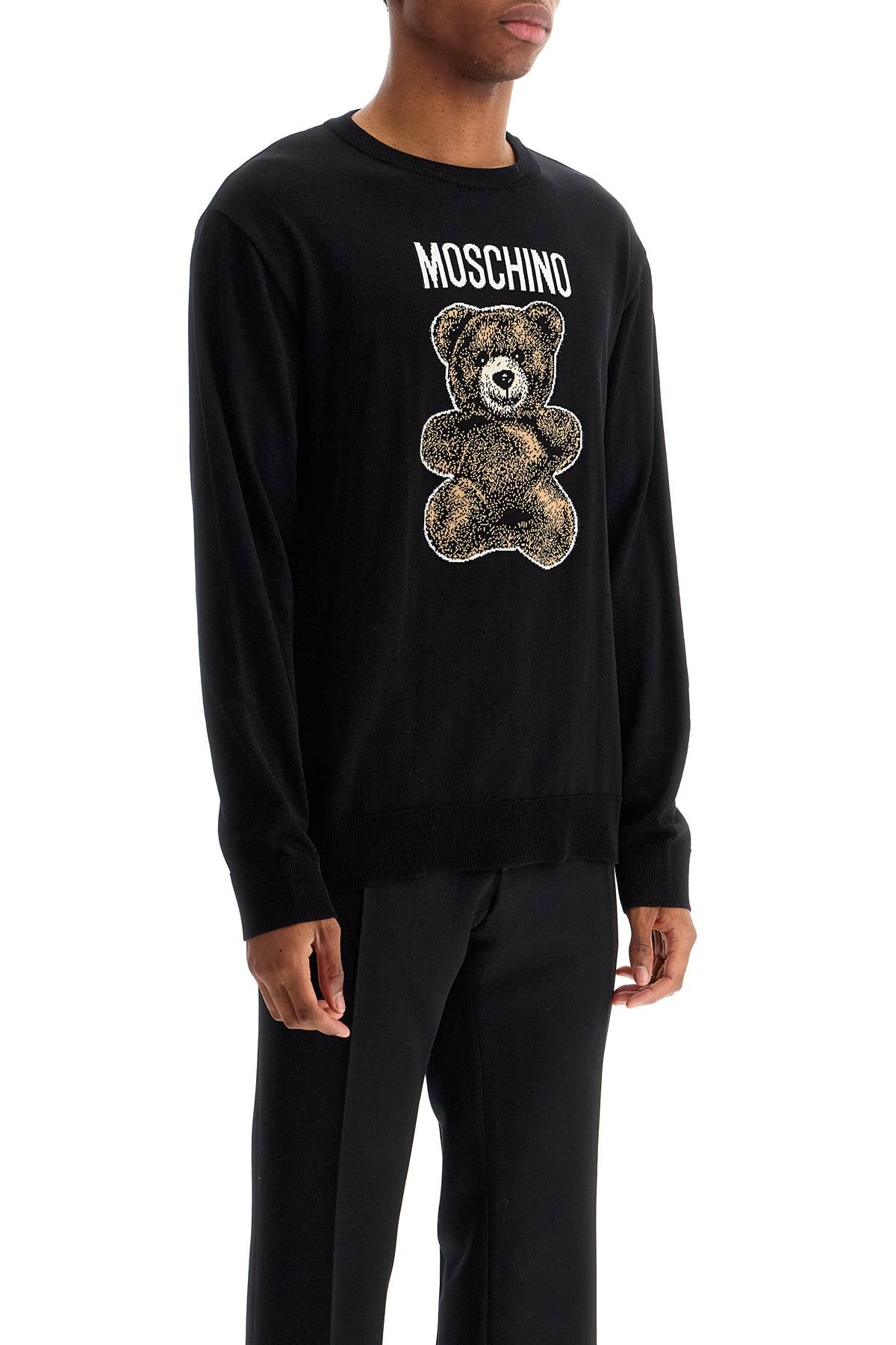 MOSCHINO COUTURE Classic Teddy Bear Cotton T-Shirt - Regular Fit