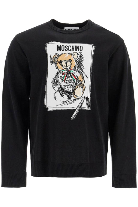 MOSCHINO COUTURE Men's Relaxed Fit Teddy Bear Pullover - Fall Winter 24